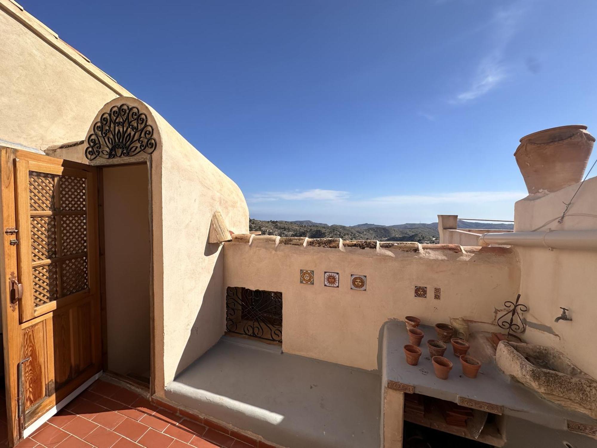 Casa Con Vistas Al Mar Y Patio De Buganvillas Aigues Exteriör bild